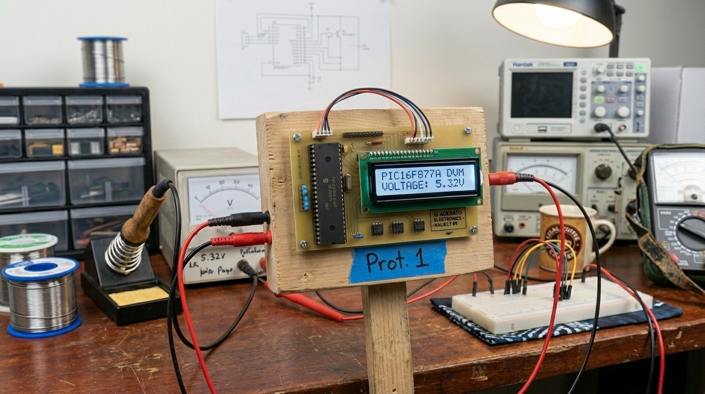 Digital Voltmeter with PIC